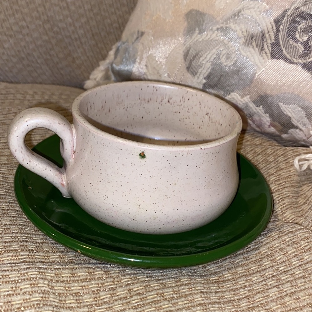 🇧🇷 NWT Vintage Brazilian Handmade Pottery Toucan Mug & Plate - Picture 5 of 12